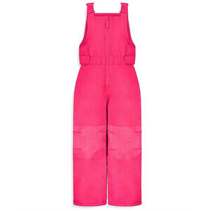 Just Kidding Little Girl's Snow Overall Pants Ski Snow Pants In Pink Size 16